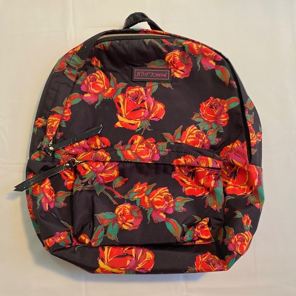 VTG Betsey Johnson Floral backpack - Picture 1 of 10